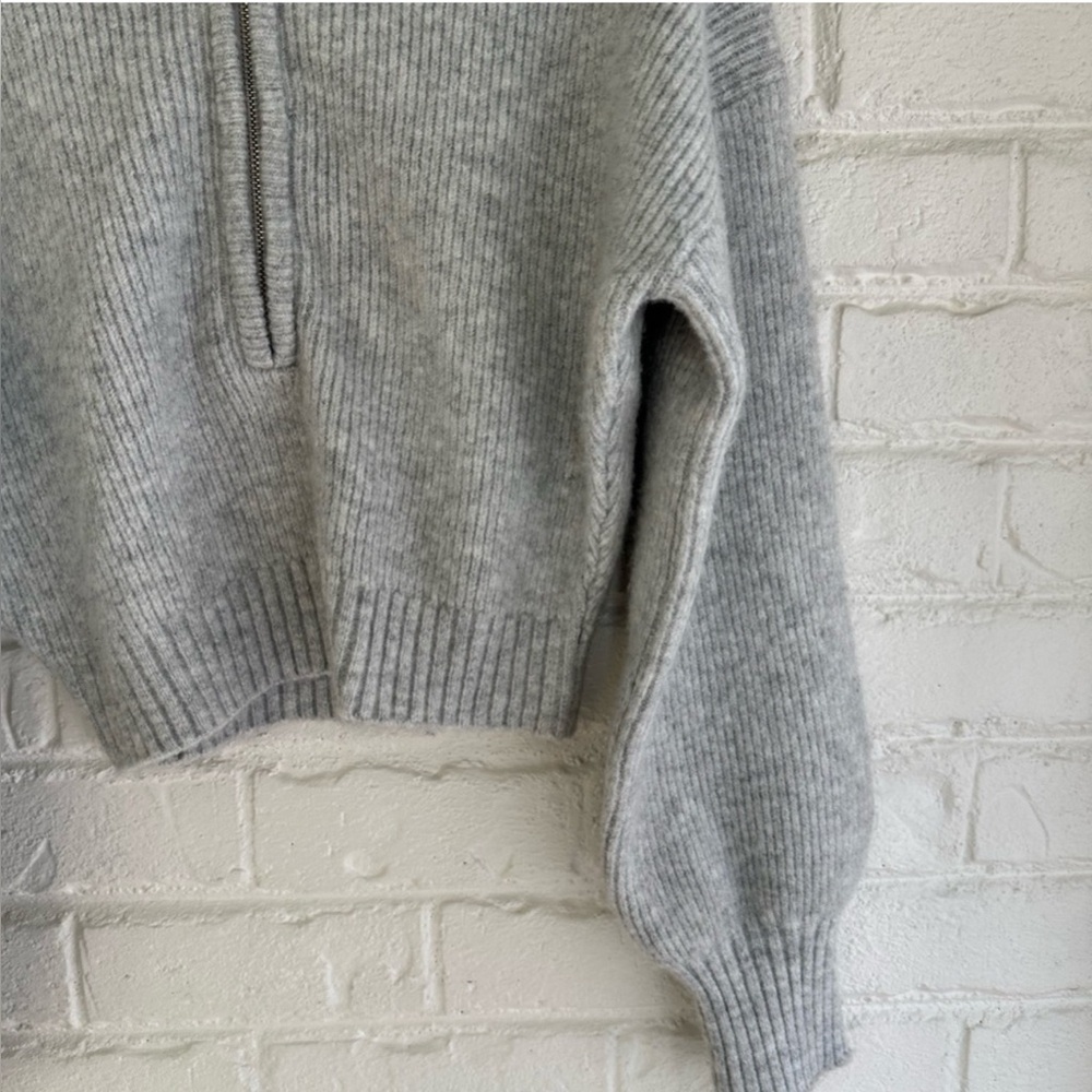 Hers & Mine Zip Up Crop Sweater - Picture 11 of 12